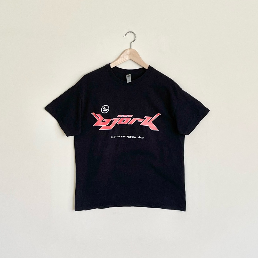 Bjork Homogenic Graphic Black Band T Shirt Adult size Large